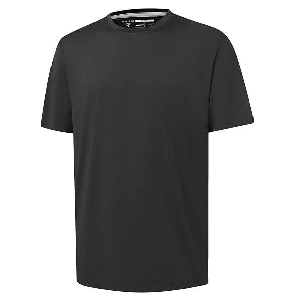 M MAELREG Men's T-Shirts Casual Quick Dry Moisture Wicking Athletic Workout Shirts for Men Short Sleeve Gym Tee Tops