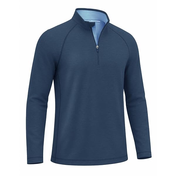 M MAELREG Quarter Zip Pullover Men Running Shirt Long Sleeve Golf Shirts