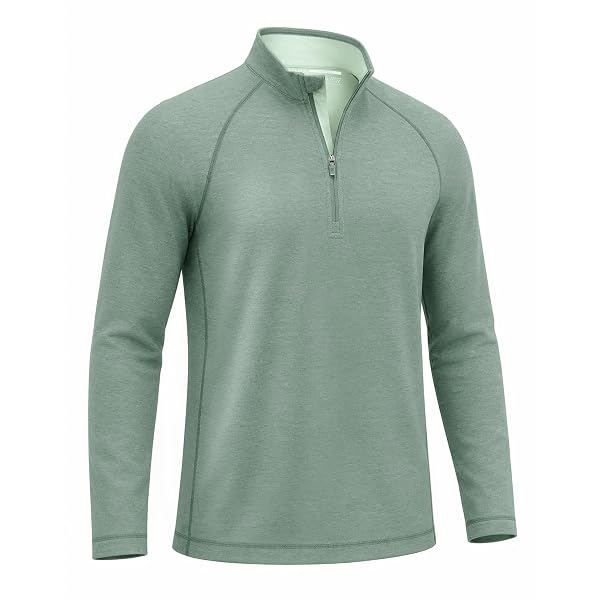 M MAELREG Quarter Zip Pullover Men Running Shirt Long Sleeve Golf Shirts