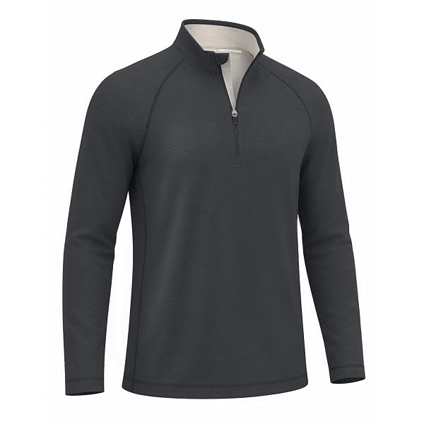 M MAELREG Quarter Zip Pullover Men Running Shirt Long Sleeve Golf Shirts