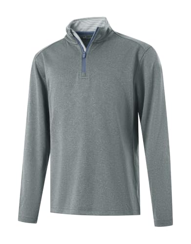M MAELREG Boys Quarter Zip Pullover Mock Neck Midlayer Golf Kids Sweatshirt