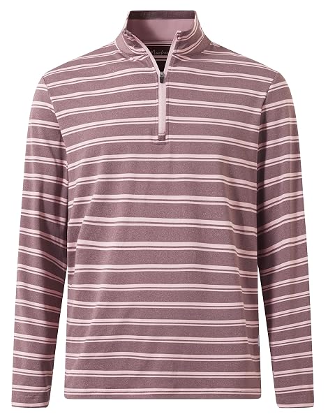 M MAELREG Quarter Zip Pullover Men Print Dry Fit Long Sleeve Golf Shirt