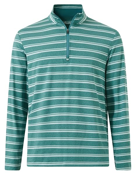 M MAELREG Quarter Zip Pullover Men Print Dry Fit Long Sleeve Golf Shirt
