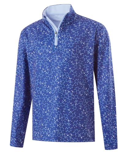 M MAELREG Boys Quarter Zip Print Pullover Midlayer 1/4 Zip Kids Sweatshirts