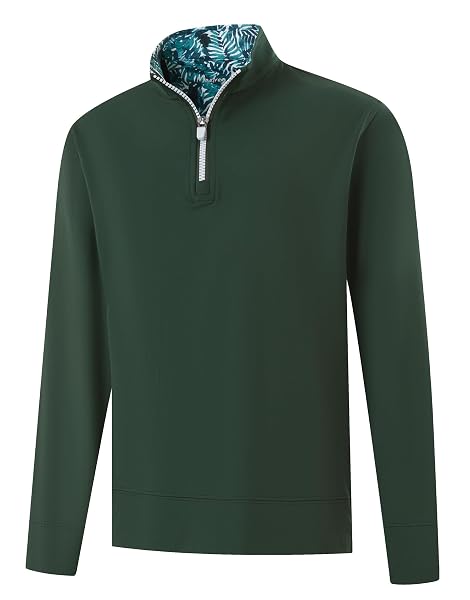 M MAELREG Boys Quarter Zip Pullover Solid Golf Youth Sweatshirt for Kids