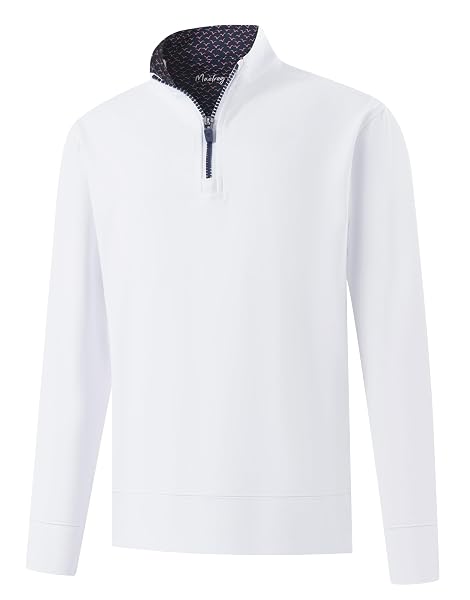M MAELREG Boys Quarter Zip Pullover Solid Golf Youth Sweatshirt for Kids